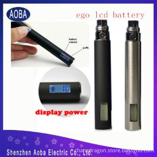 Latest new design electronic cigarette ego lcd battery